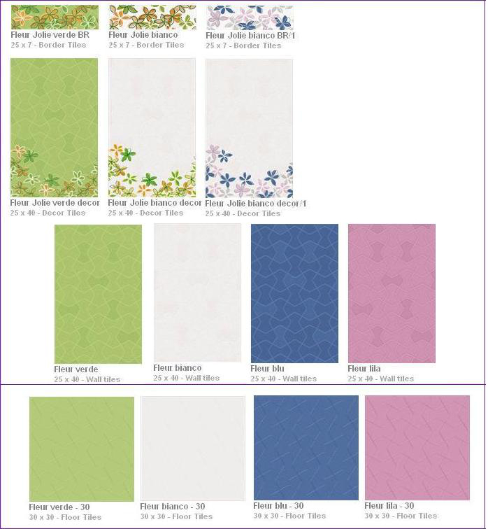 Keramika Modus - Fleur csempe �s dekor csempe �s j�r�lap �s szeg�ly