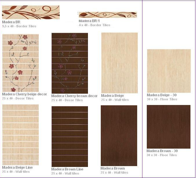 Keramika Modus - Madera csempe �s dekor csempe �s j�r�lap �s szeg�ly
